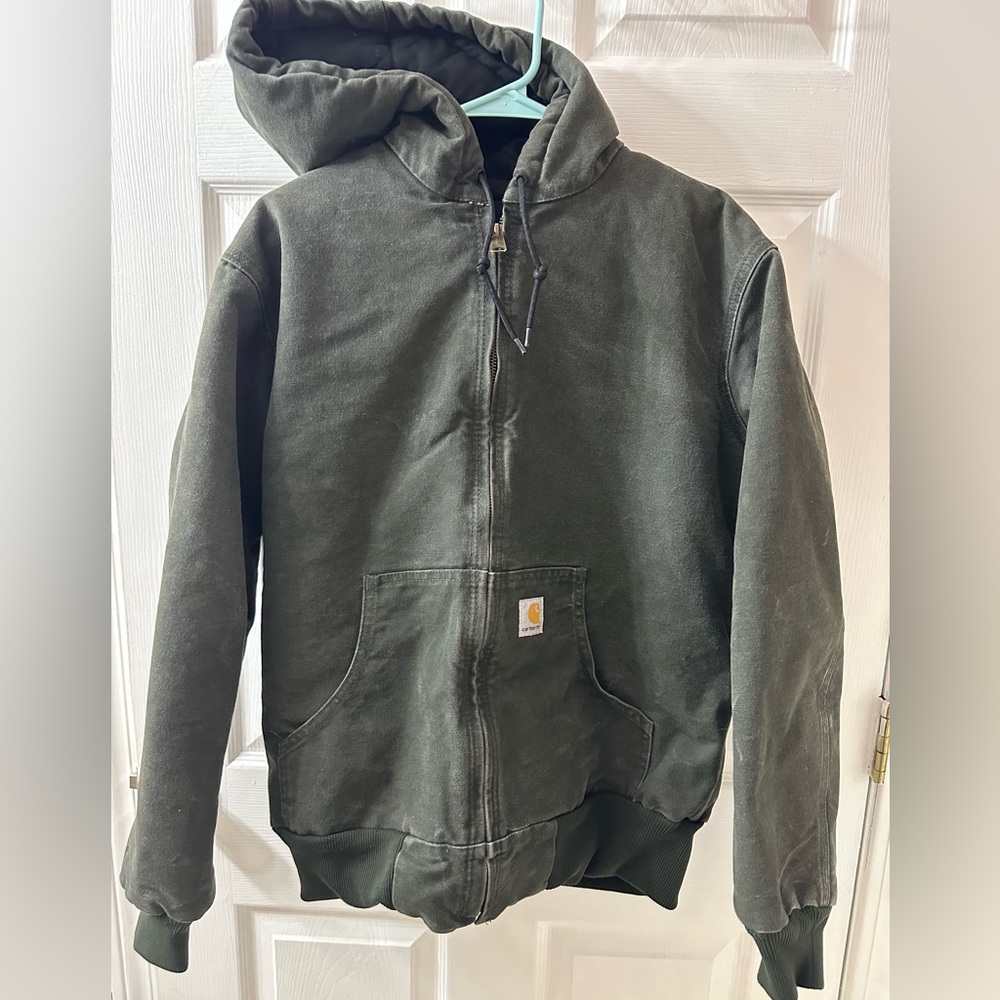 Women’s green Carhartt jacket